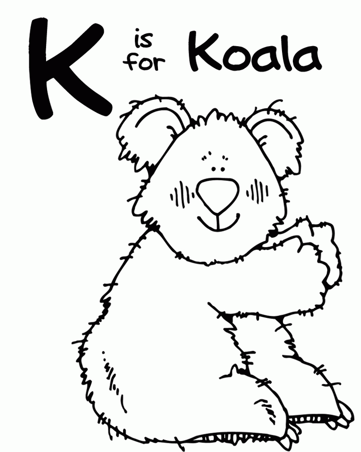 Preschool Letter K Coloring Pages - Coloring Page