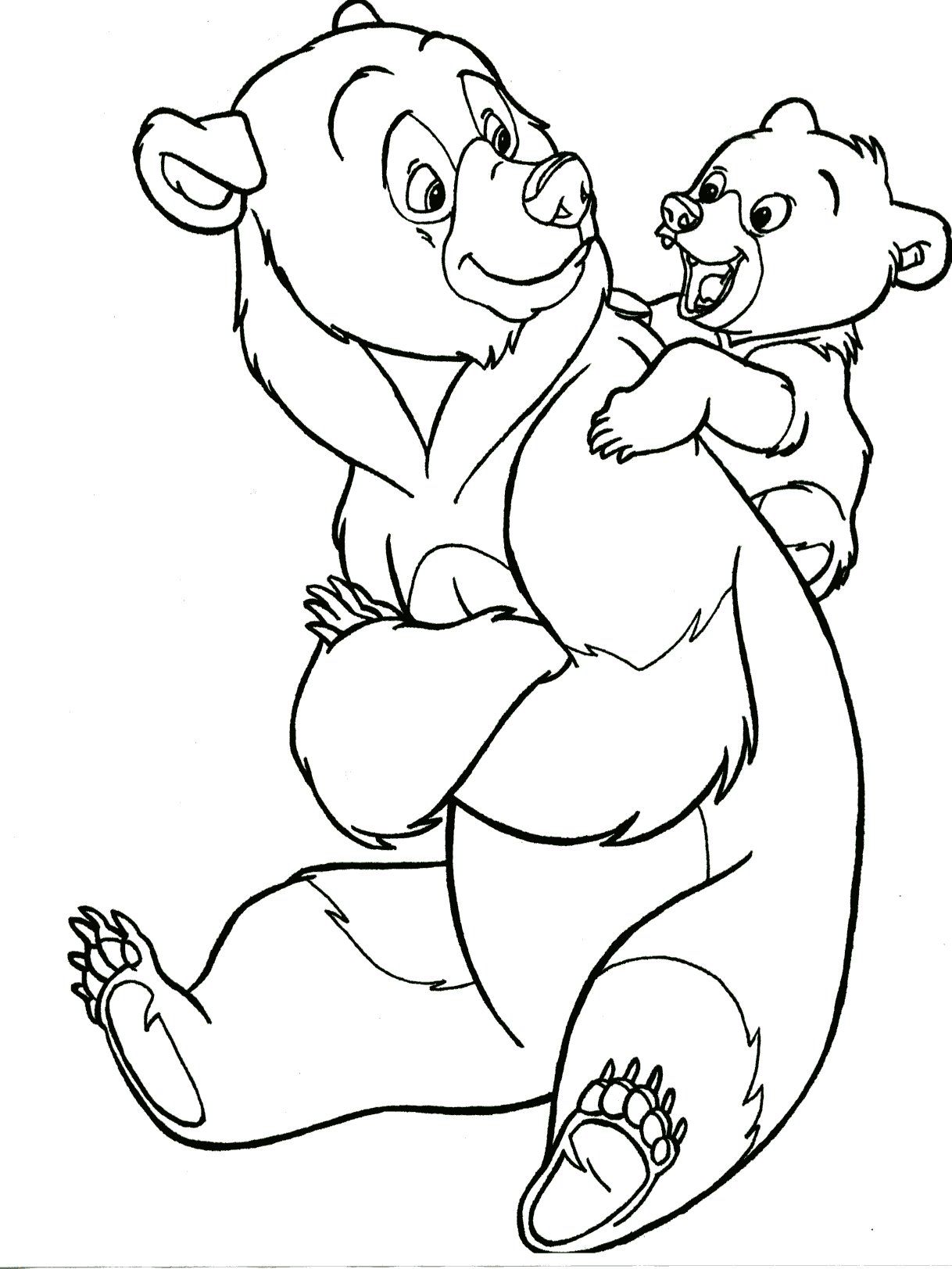 Brother bear coloring pages to download and print for free