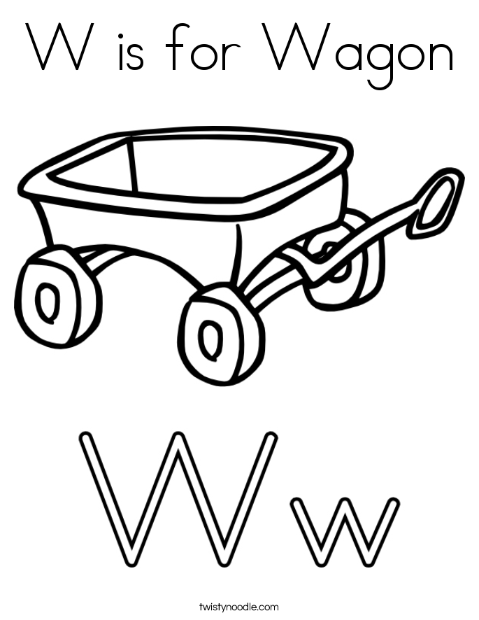 W Is For Whale Coloring Page - Coloring Home