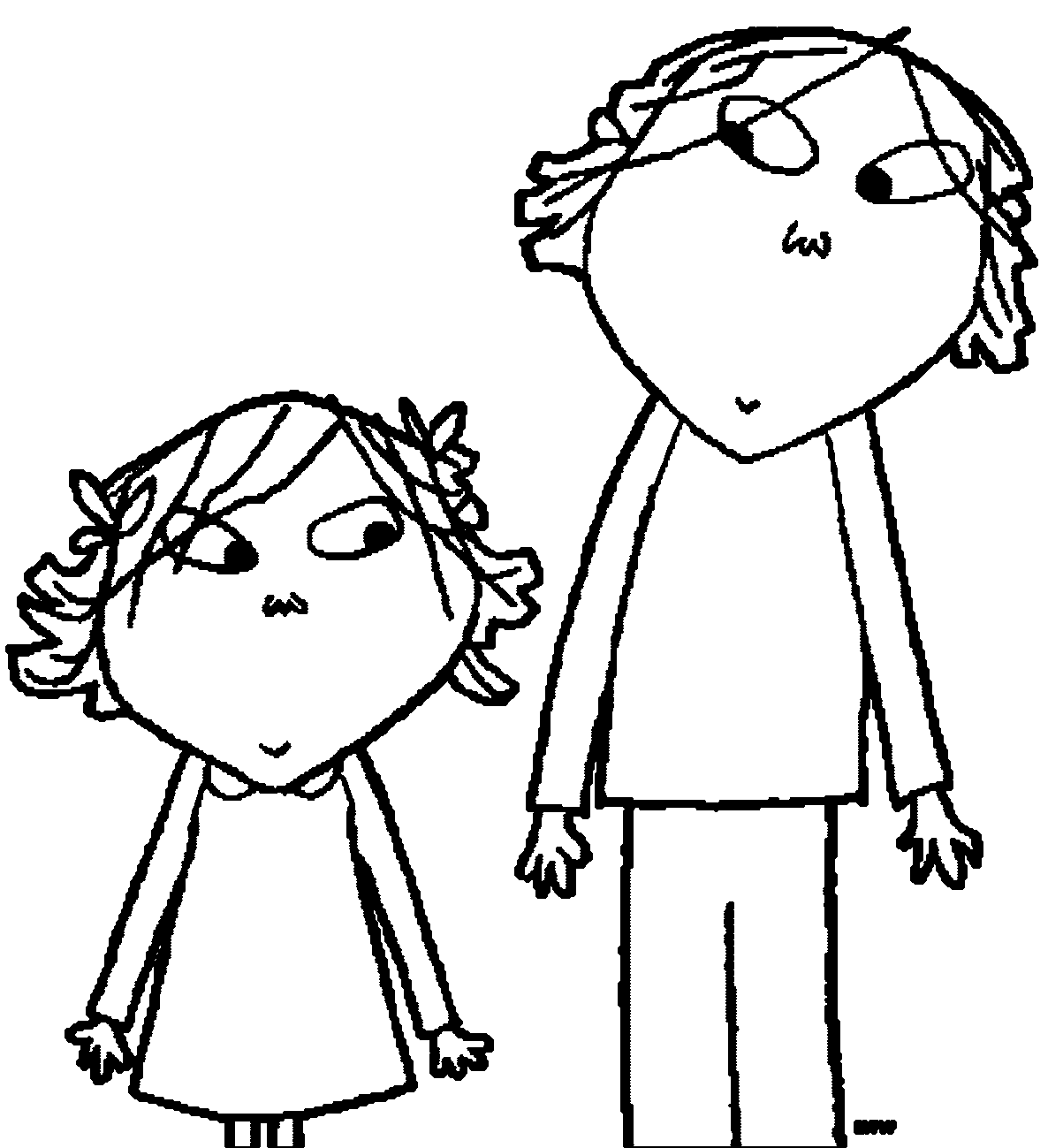 Charlie And Lola Coloring Pages | Wecoloringpage