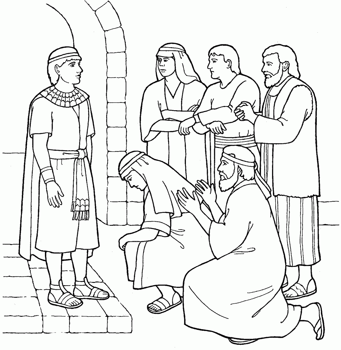 Best Photos Of Joseph In Egypt Coloring Pages - Joseph And His