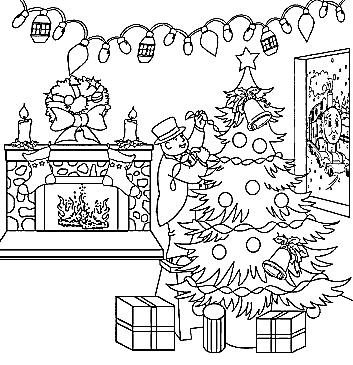 Download Christmas Coloring Pages For Adults Printable Free Pics - Drawer