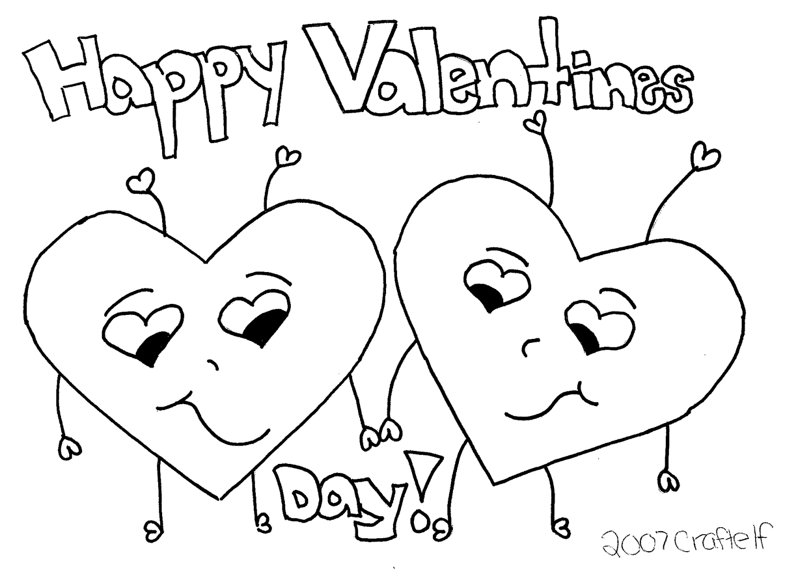 Coloring Pages Valentines Day Free Printable Coloring Home