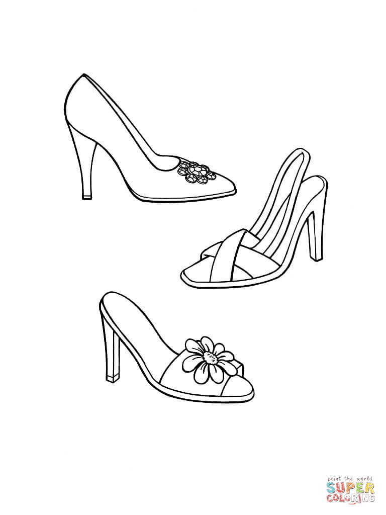 Coloring Pages Shoes Printable - Coloring Home - 768 x 1024 jpeg 29kB