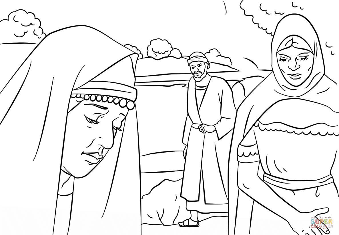 Lydia and Paul coloring page | Free Printable Coloring Pages