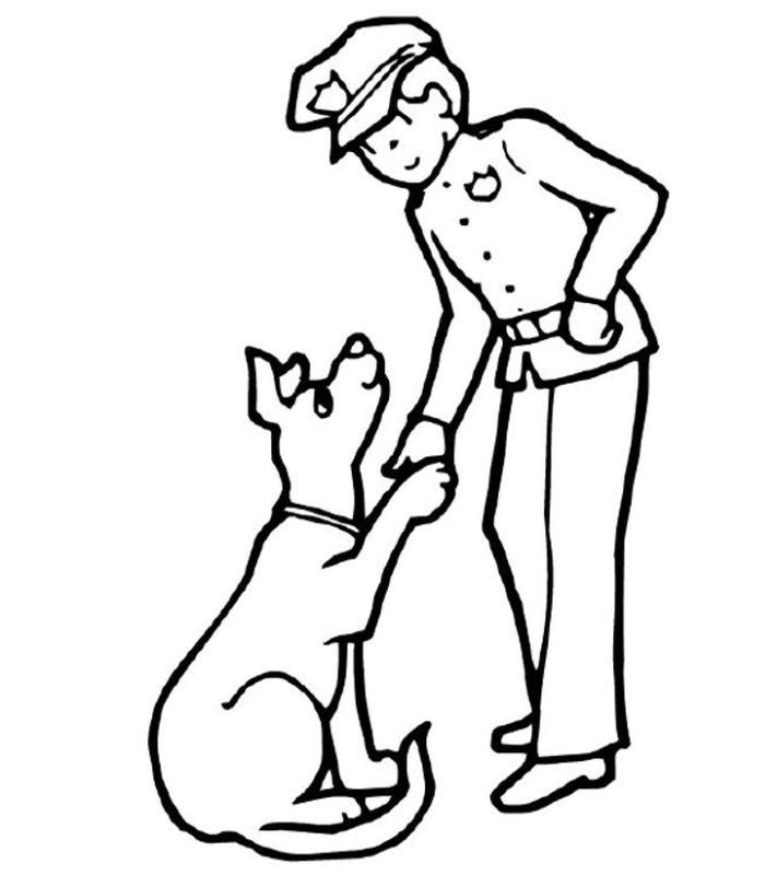 Police Officer Coloring Pages Clipart Panda – Free Clipart Images ...