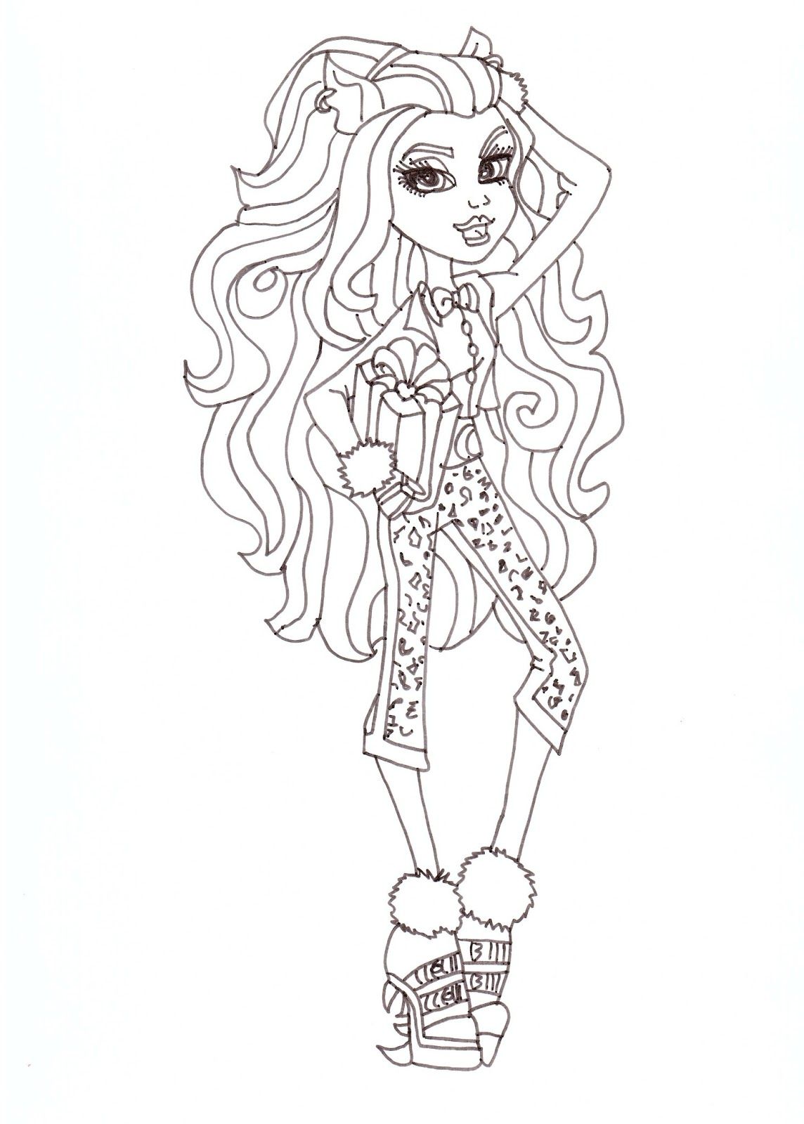 Clawdeen Wolf Coloring Pages To Print Coloring Pages For All Ages Coloring Home