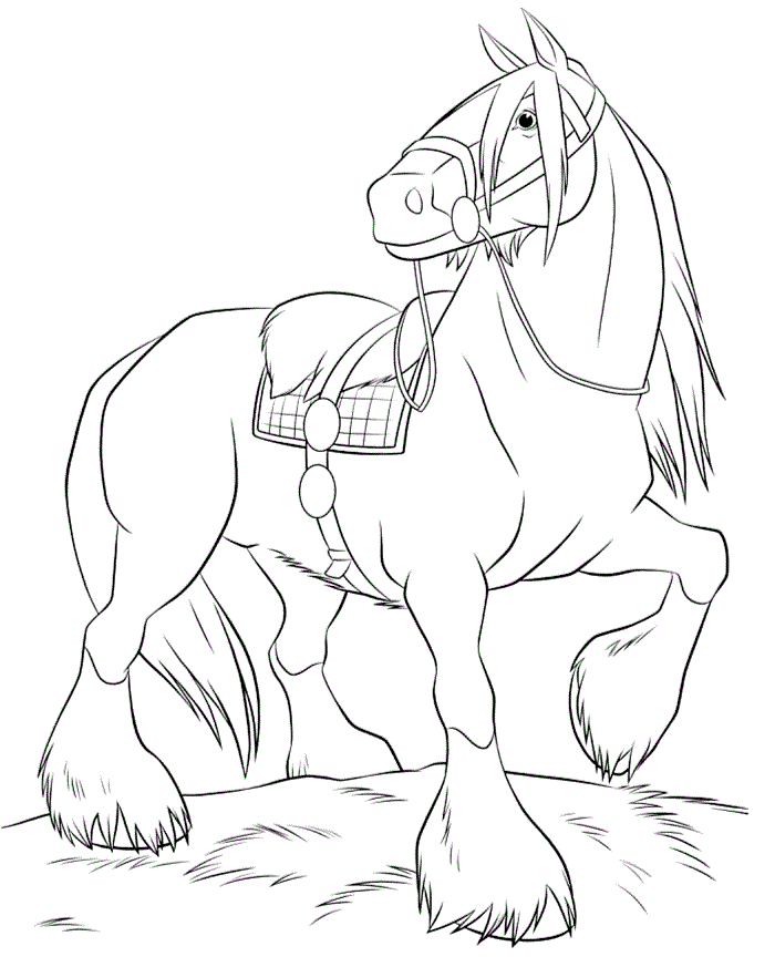 Horse Coloring Page for Free