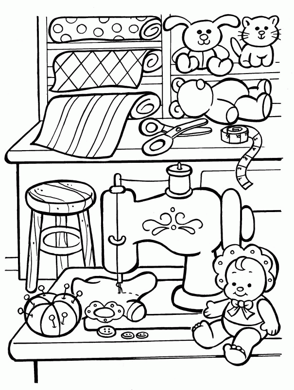 Christmas Coloring Pages Of Toys - Coloring Pages For All Ages