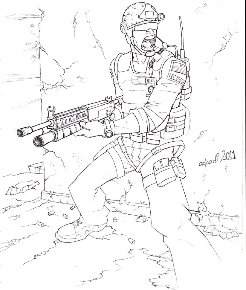 Call Of Duty Black Ops Coloring Page