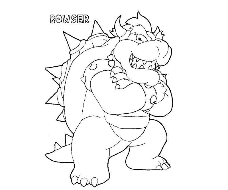 6 Pics of Bowser Coloring Pages - Mario Bowser Coloring Pages ...