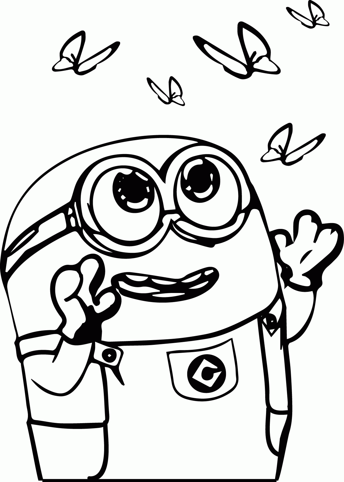 Download Minions Coloring Pages Bob - Coloring Home