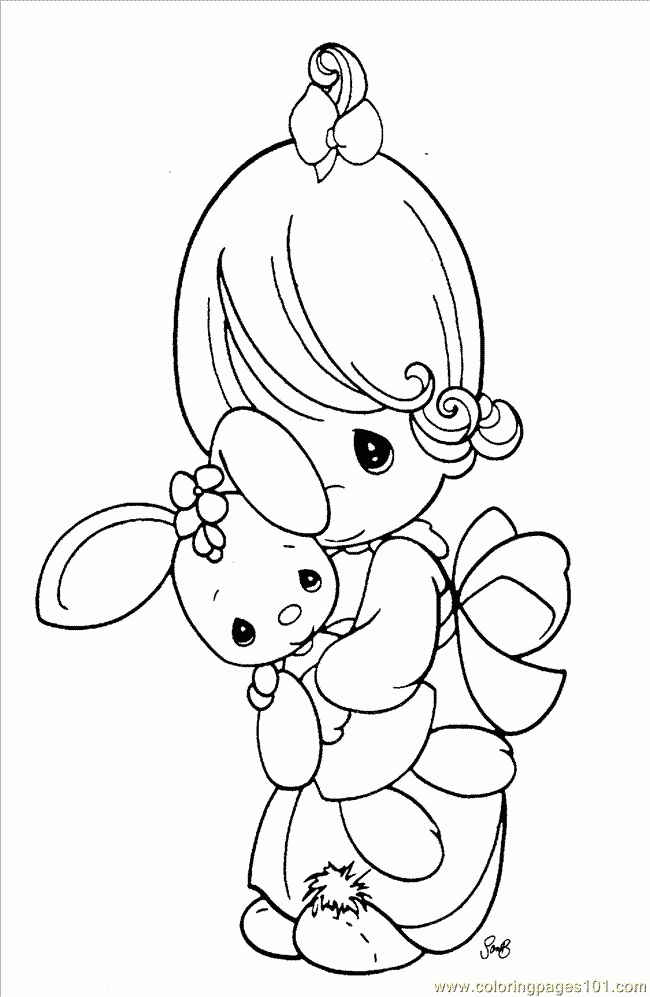 Studying Precious Moments Coloring Pages On Coloring Book ...