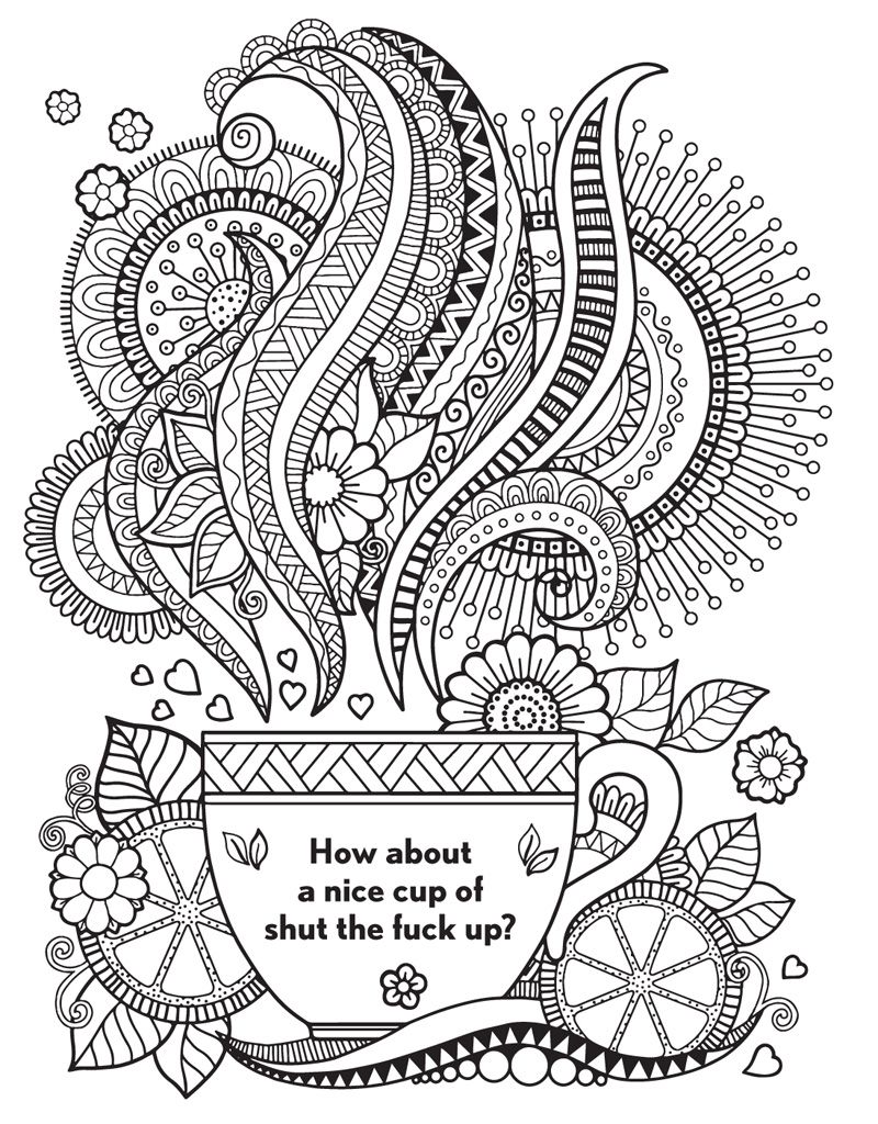The Swear Word Coloring Book | Hannah Caner | Macmillan | Swear word  coloring book, Cuss words coloring book, Words coloring book