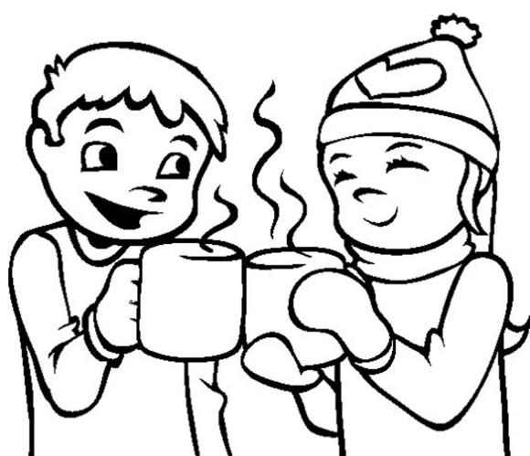 Hot Chocolate Coloring Page : Printable Coloring Pages Christmas ... -  ClipArt Best - ClipArt Best