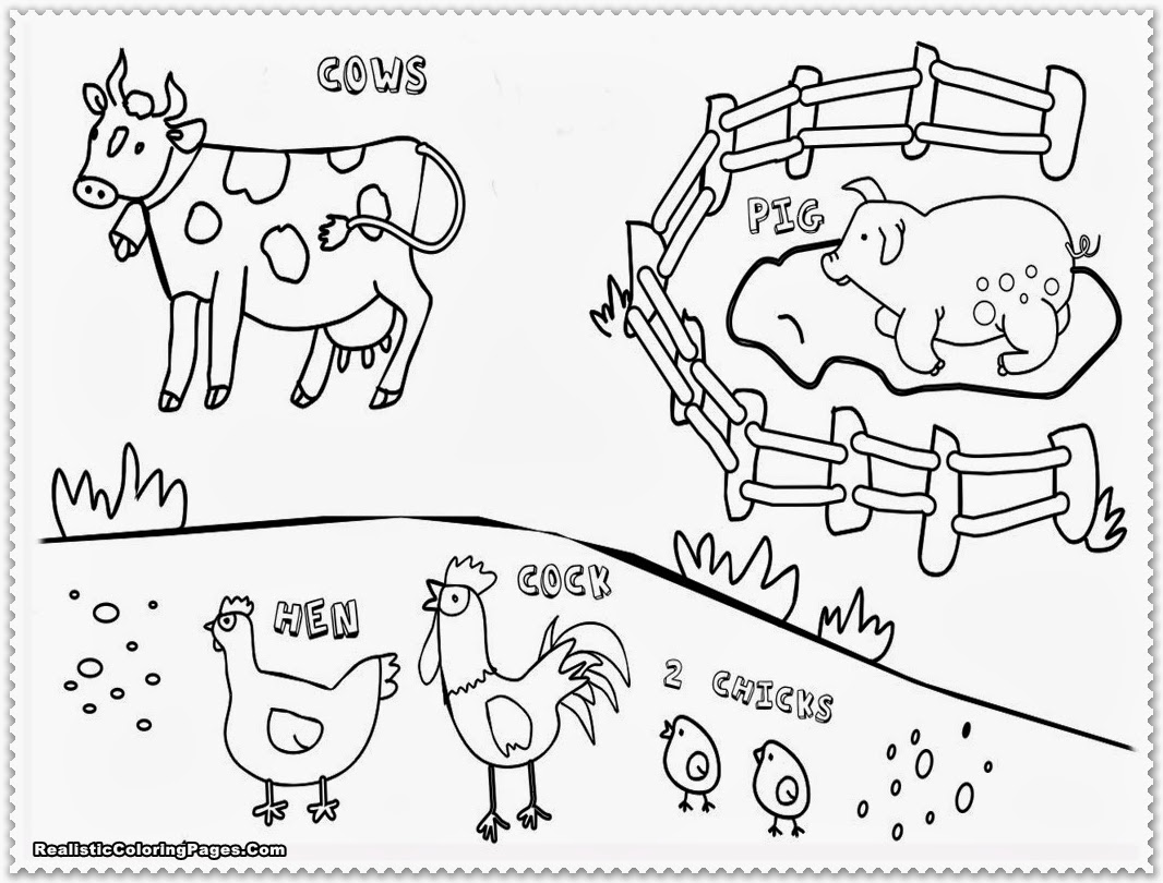 Farm Animals Coloring Pages   GetColoringPages.com   Coloring Home