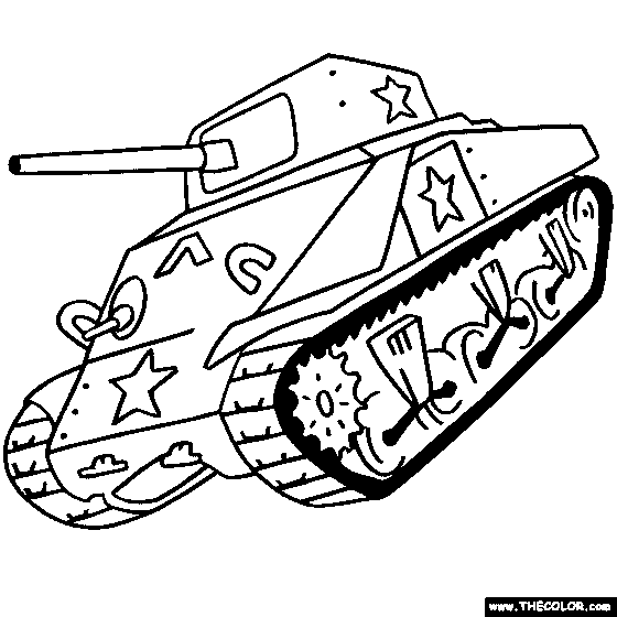 Tanks Online Coloring Pages | Page 1