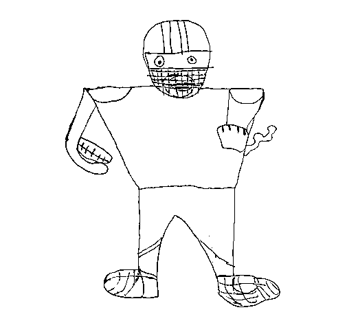 Player rugby coloring page - Coloringcrew.com