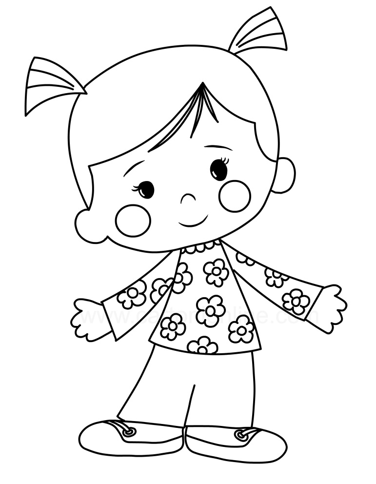 Chloe Corbin in Chloe's Closet Coloring Page - Free Printable Coloring Pages  for Kids
