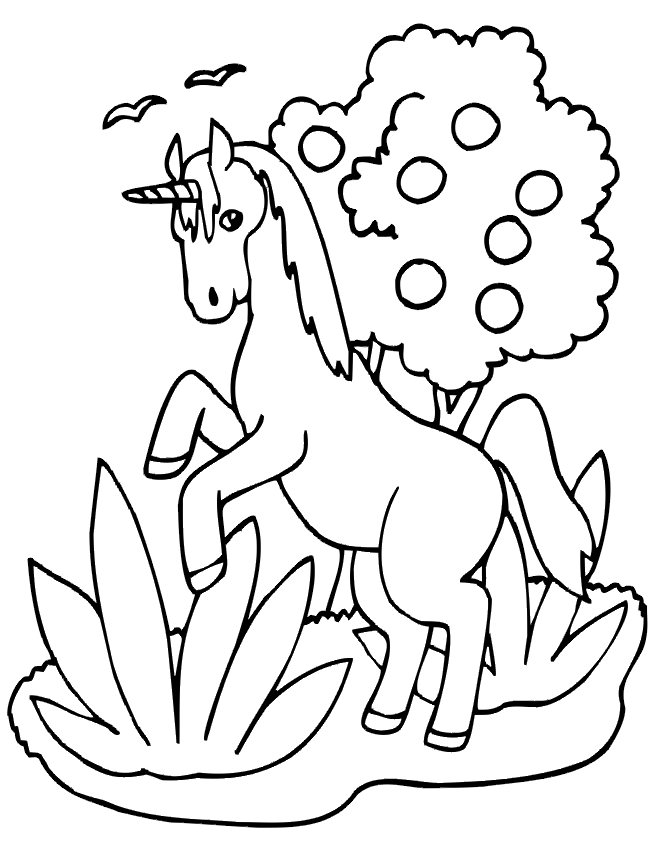 Unicorns Coloring Pages for Kids- Free Printable Coloring Sheets