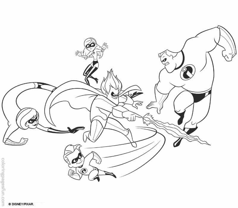 The Incredibles Coloring Pages 54 | Free Printable Coloring Pages 