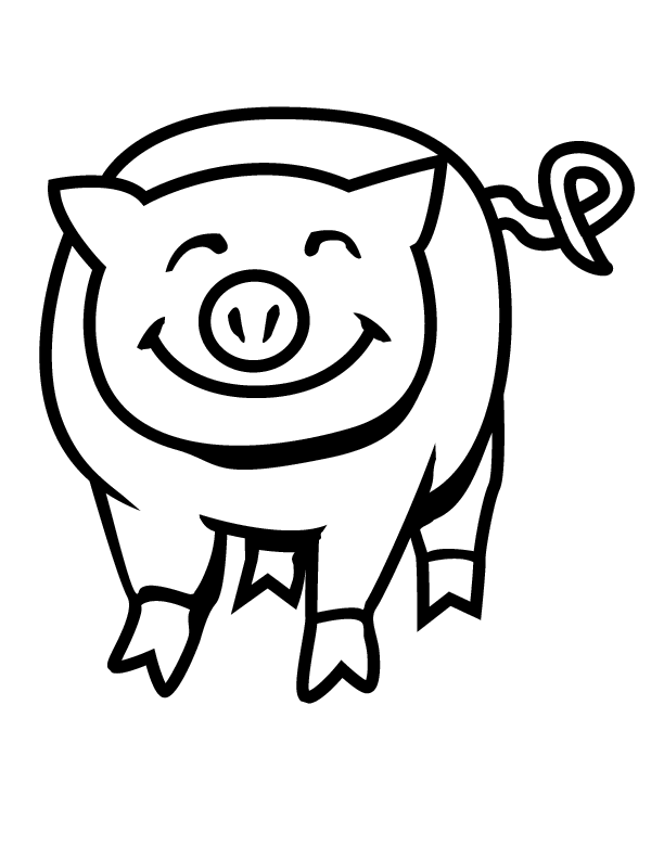pig 0214 printable coloring in pages for kids - number 2687 online