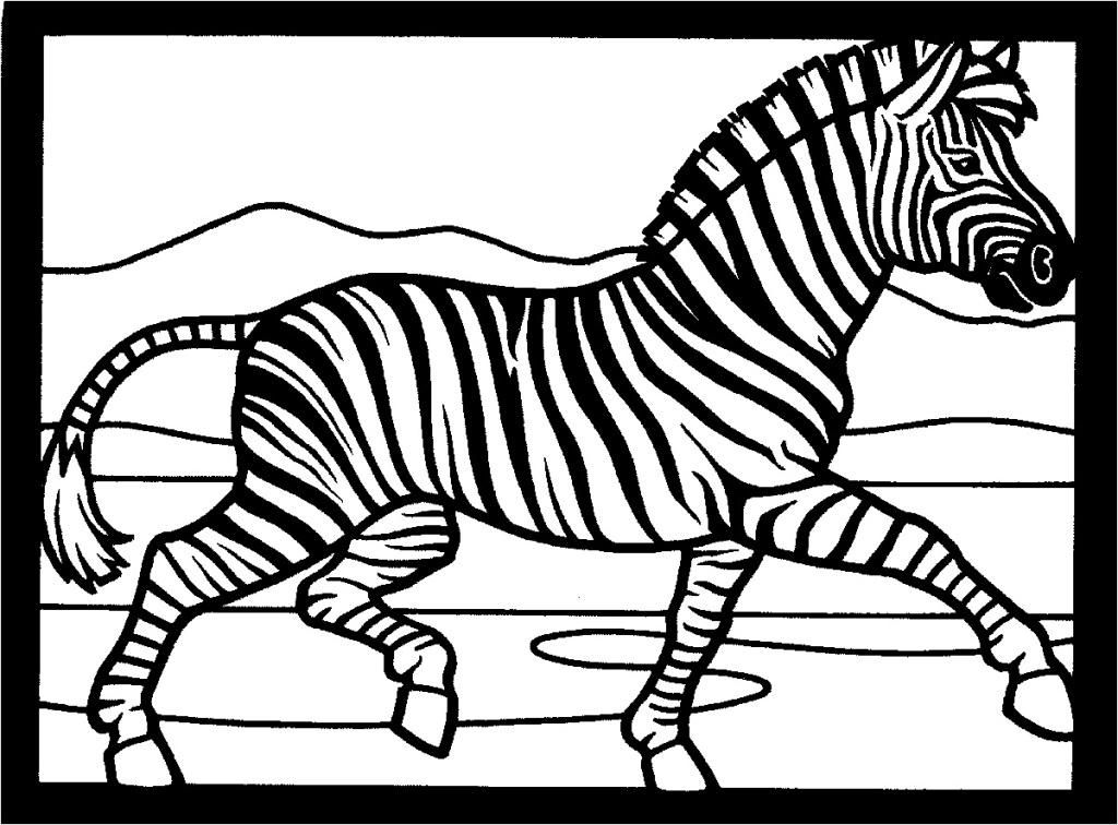 Printable Zebra Coloring Pages for Kids | ThoughtfulCardSender.
