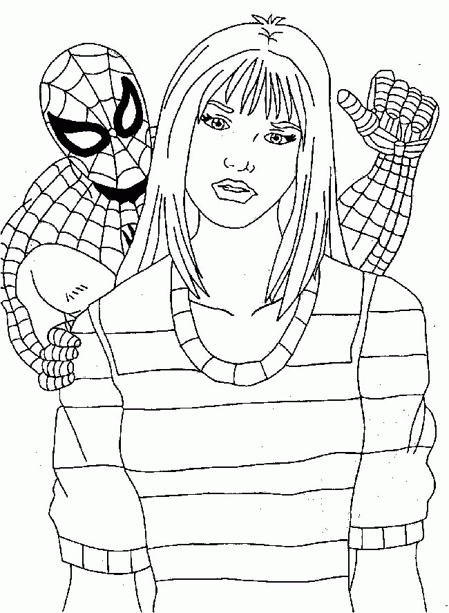Online spiderman coloring pages ~ Online coloring pages princess 