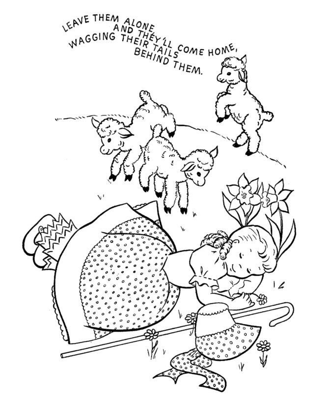 Bo Peep | Printable Art/Coloring Pages