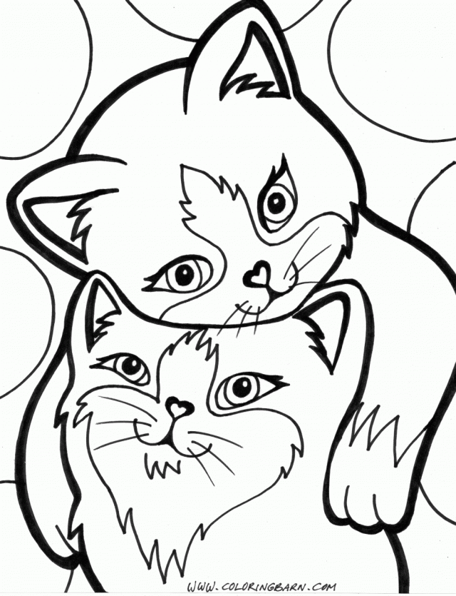 Puppies And Kittens Coloring Pages Coloring Book Area Best 252442 