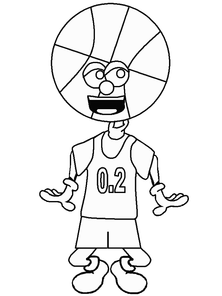 Coloring Page - Basketball coloring pages 5