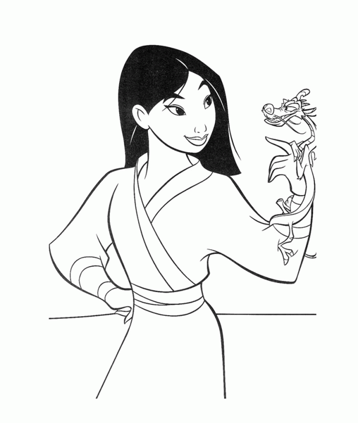 disney mulan Colouring Pages (page 2)