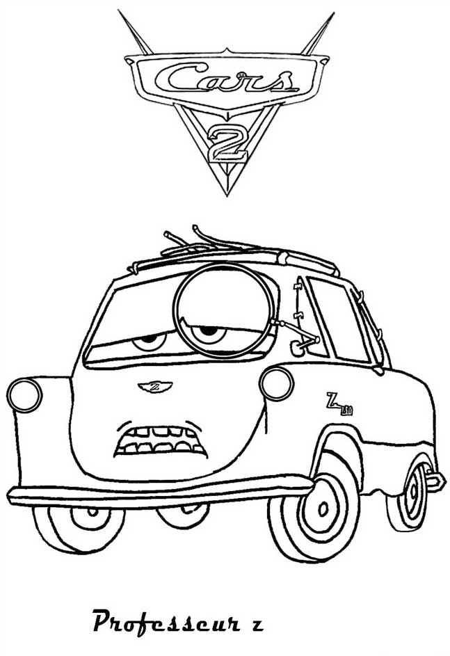 Cars 2 Coloring Pages Free - Coloring Home