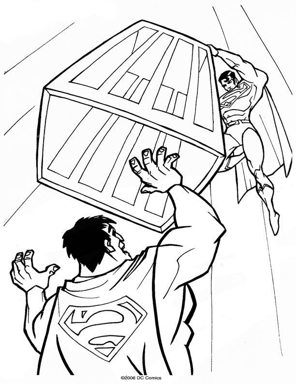 C Superman Logo Coloring Pages
