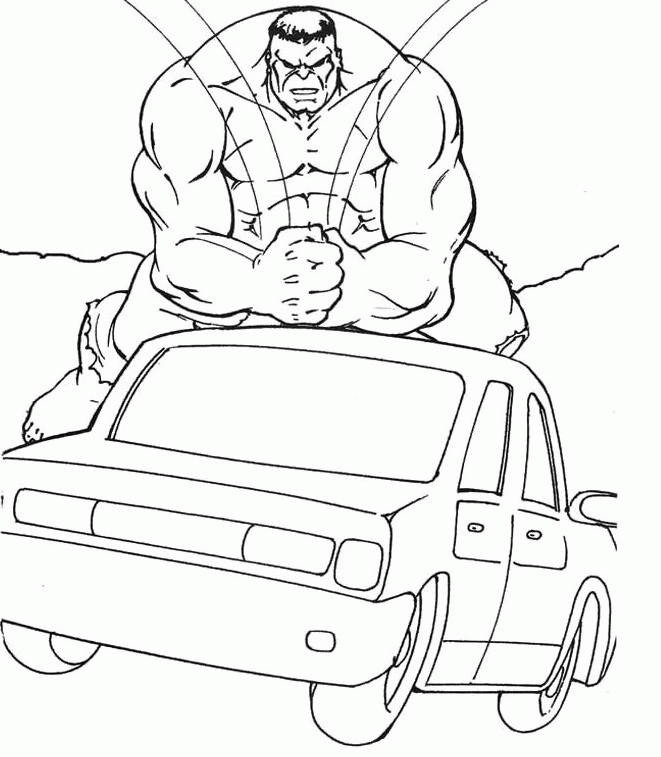Hulk Coloring Pages : Hulk Make A Fist Hand Coloring Page For Kids 