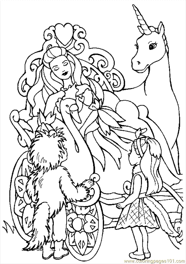 18 Terrific Barbie And The 12 Dancing Princess Coloring Pages 