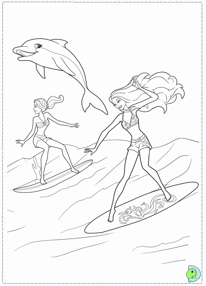 Free Coloring Pages For Kids To Print Mermaid Tale 3