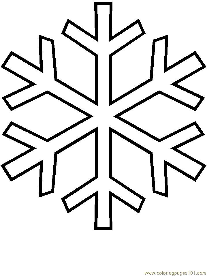 Coloring Pages snowflake.. (Cartoons > Simple Shapes) - free 