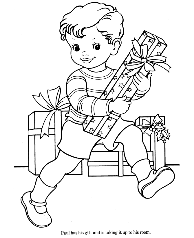BlueBonkers : Christmas Coloring pages - The Childern of Christmas 11