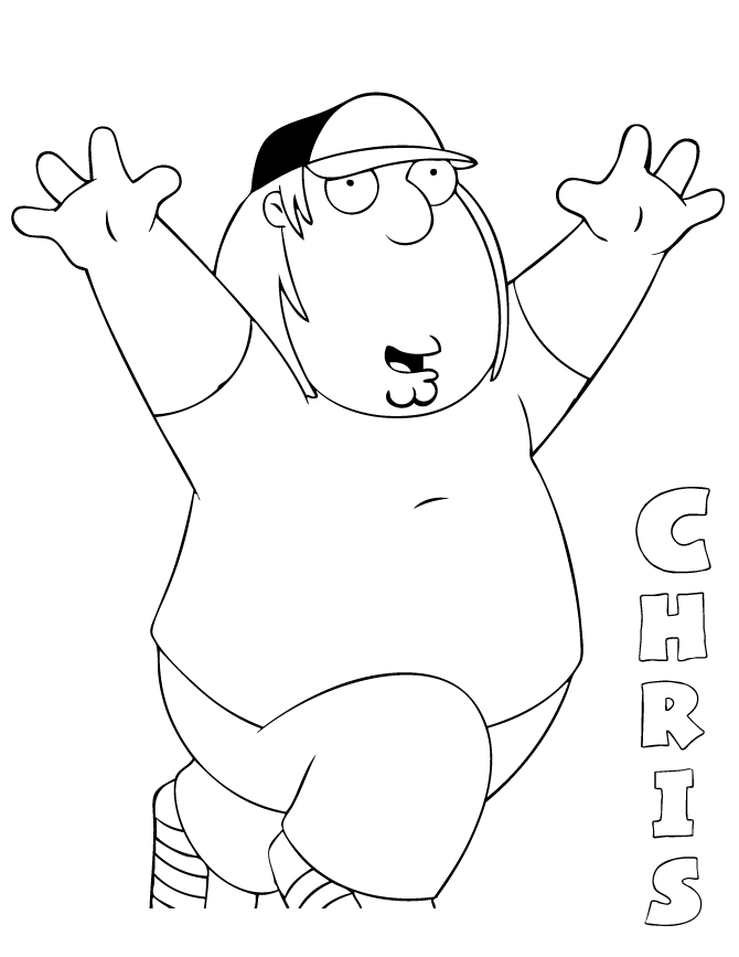 Family Guy Chris Coloring Pages | Coloring Pages