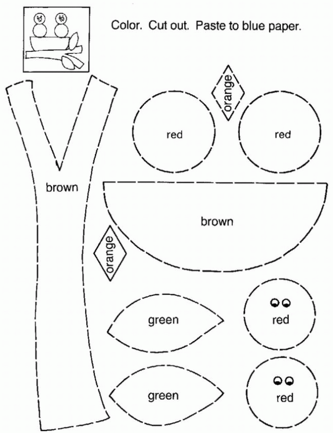 Cut And Paste Coloring Pages Coloring Home