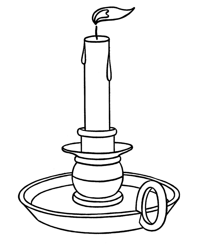 Christmas Candles Coloring pages - Christmas Candle in the wind 