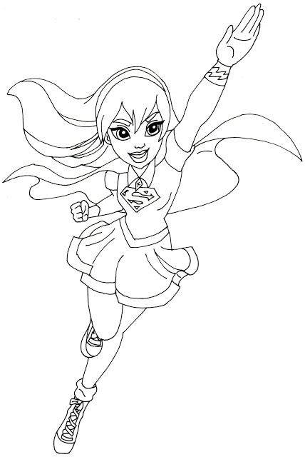 Supergirl Coloring Pages | Superhero coloring, Superhero coloring pages, Coloring  pages for girls