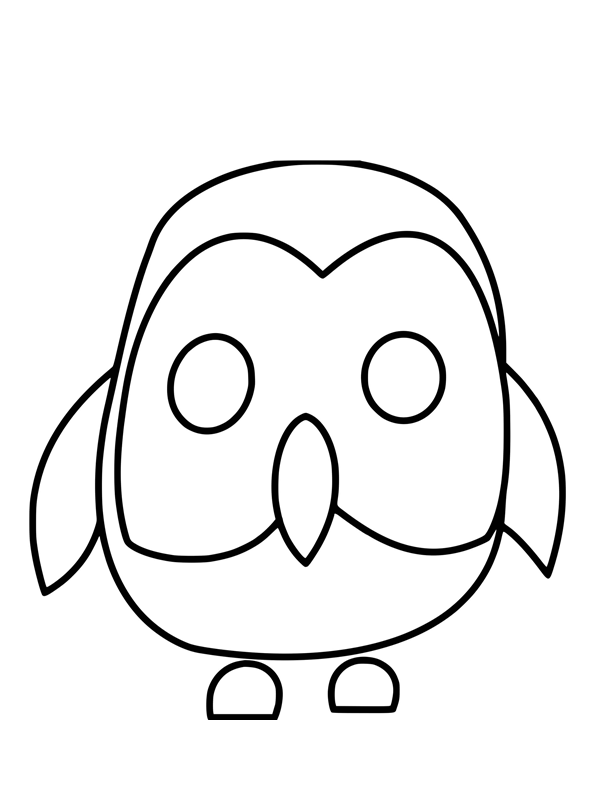 Kids-n-fun.com | Coloring page Adopt me owl