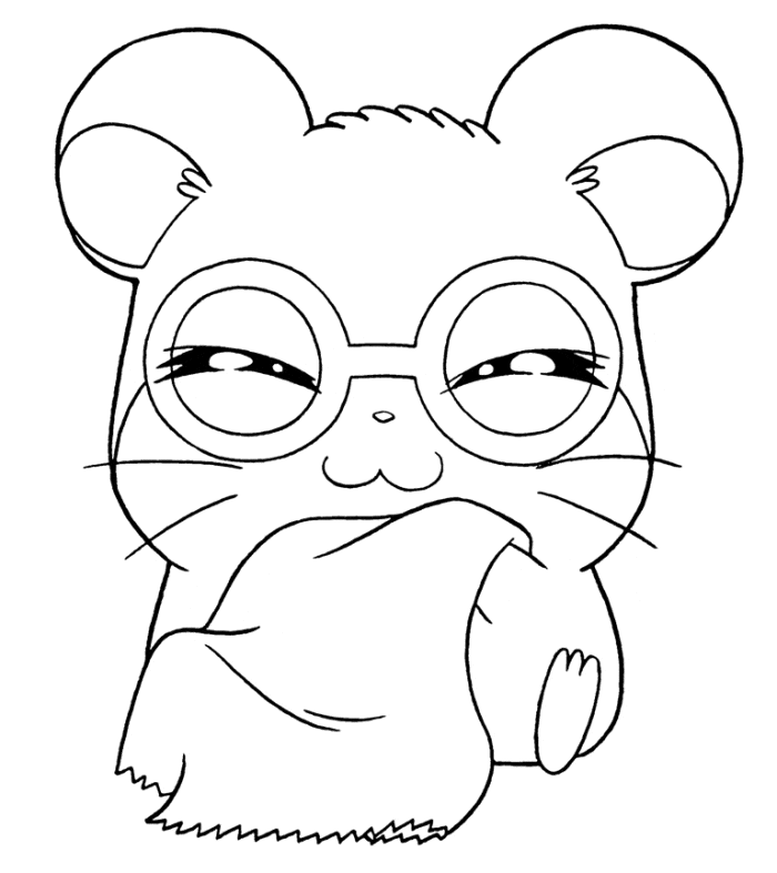 Happy Hamster Free Printable Coloring Pages - Coloring Cool