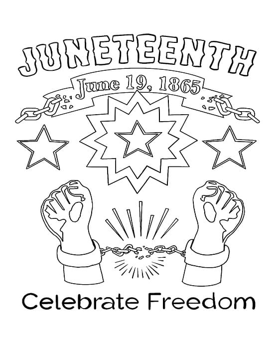 Juneteenth Day Coloring Page - Free Printable Coloring Pages for Kids