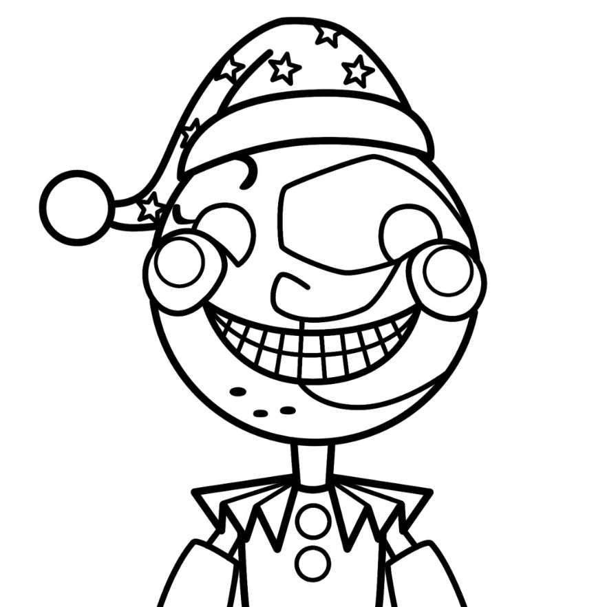 Fnaf 9 Security Breach Coloring Page Coloring Home