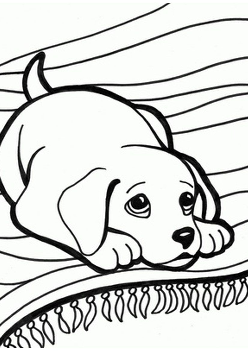 puppy kittens coloring pages - Clip Art Library