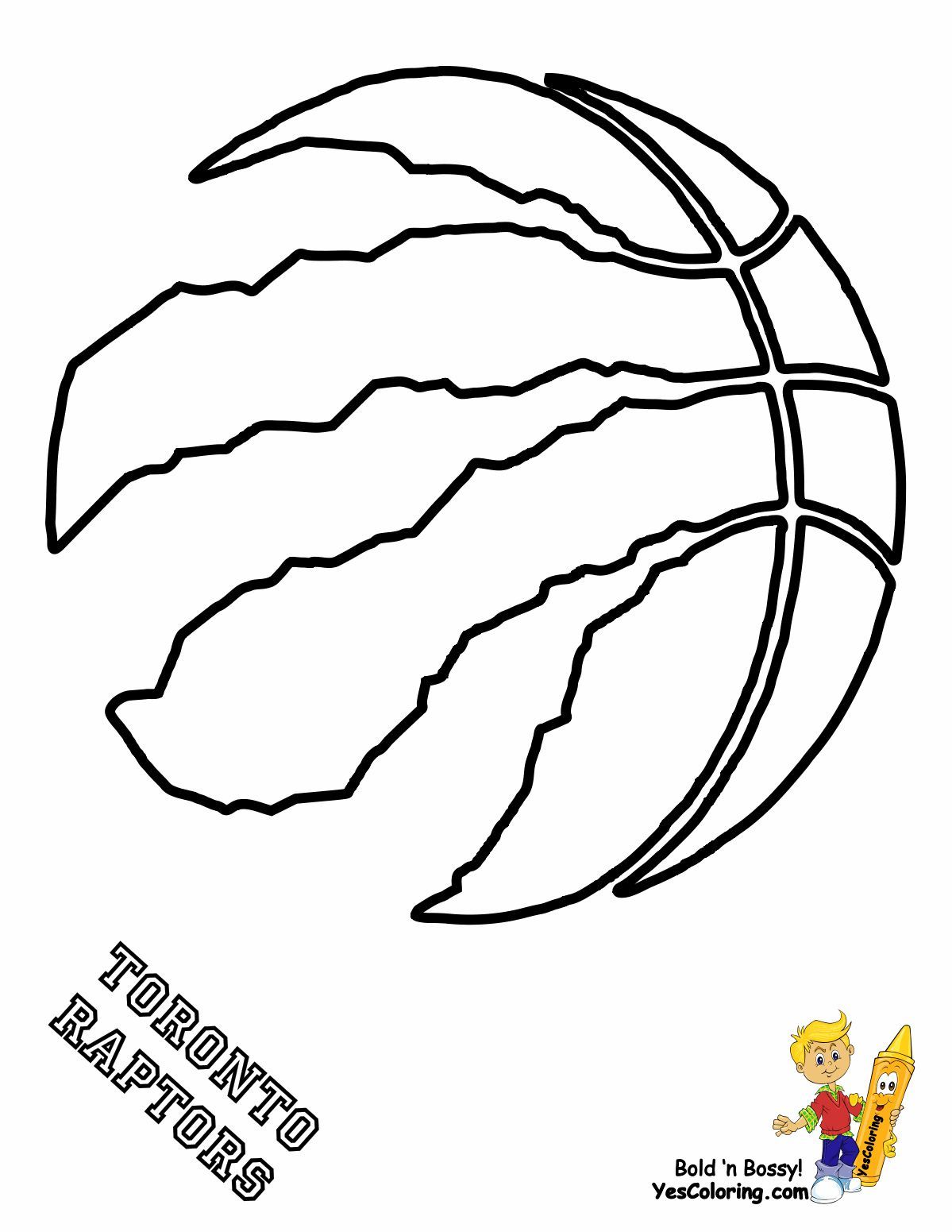 Print Out This Playoffs Basketball Coloring Sheets! Wild Raptors! 
