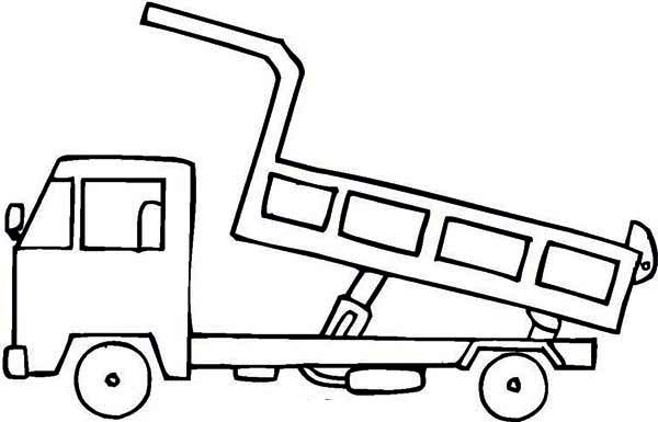 Coloring Pages | Free Print Vehicles Dump Truck Coloring Pages